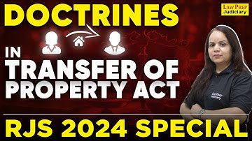 RJS 2024 : Complete Doctrines of Transfer of Property Act 1882