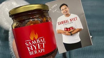 Unboxing Sambal Nyet Berapi by Khairulaming | shopee Malaysia
