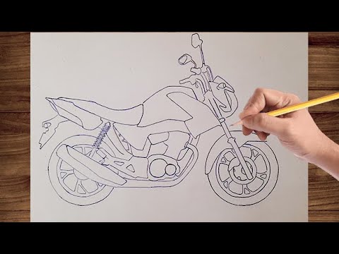 desenhar moto fácil