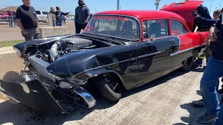 Murder Nova's 55 Chevy Wrecks - Street Race Talk Episode 282