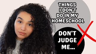 THINGS We DONT DO IN OUR HOMESCHOOL & HERES WHY | Homeschool Diaries #1 @lifewithginab