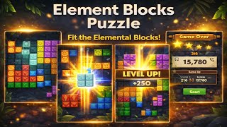 Element Blocks Puzzle Gameplay | Classic Block Grid Brain Challenge 🧠🧩 screenshot 4