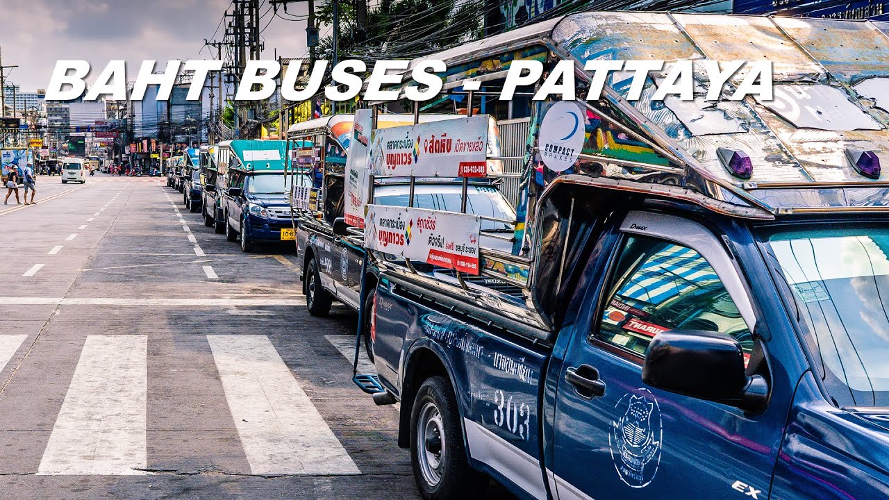 Second Road Pattaya and Beach Road Baht Bus Circuit - YouTube