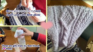 【✨冬の陽ざしのなかで✨】棒針編み｜Hand knitting in the winter sun