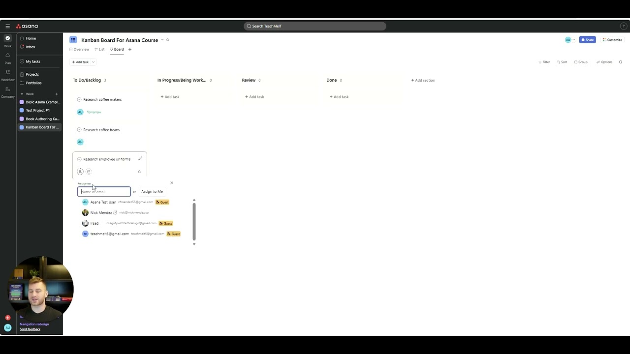 Asana Basics - Creating a Basic and Powerful Kanban Board Project