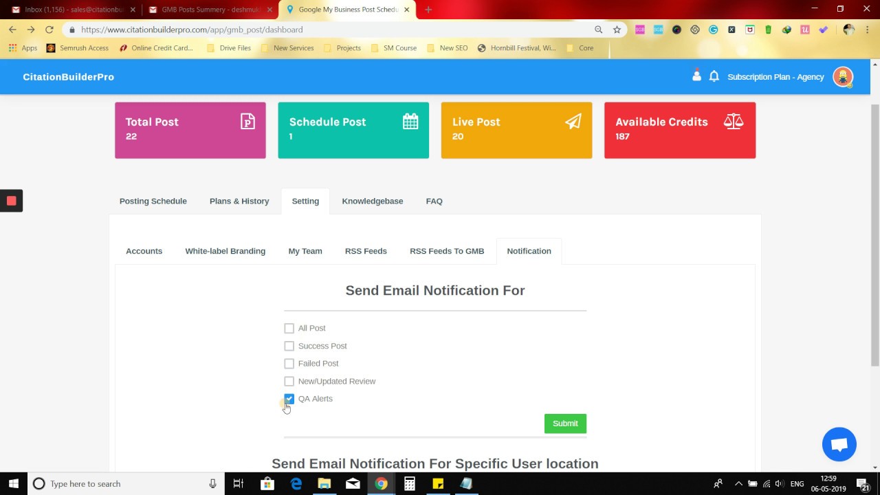 How to Enable - Disable GMB Post Notifications?