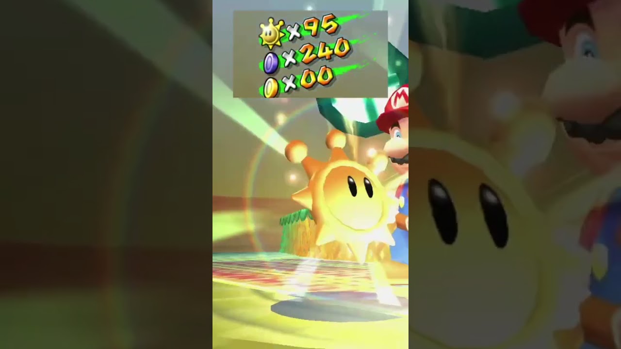 Super Mario Sunshine: All 240 Blue Coins Exchanged for Shine Sprites 