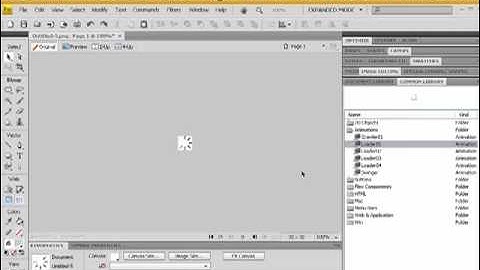 Fireworks CS4 Progress Loader Animation Imported Into Flash Tutorial