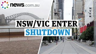 NSW and Victoria go into 'comprehensive shutdown'