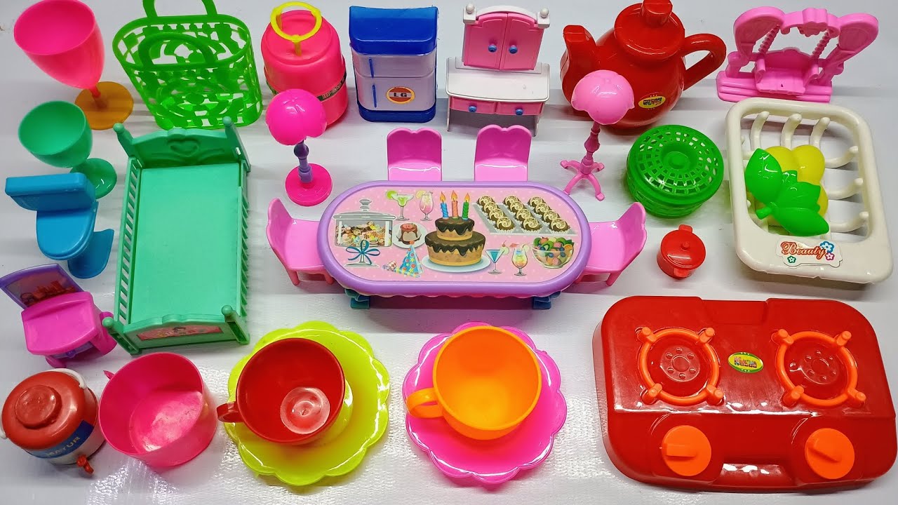 Unboxing Miniature Toys Kitchen Set With 4 Minutes Satisfying ASMR Tiny