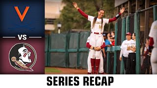 Virginia vs. Florida State Series Recap | 2023 ACC Softball