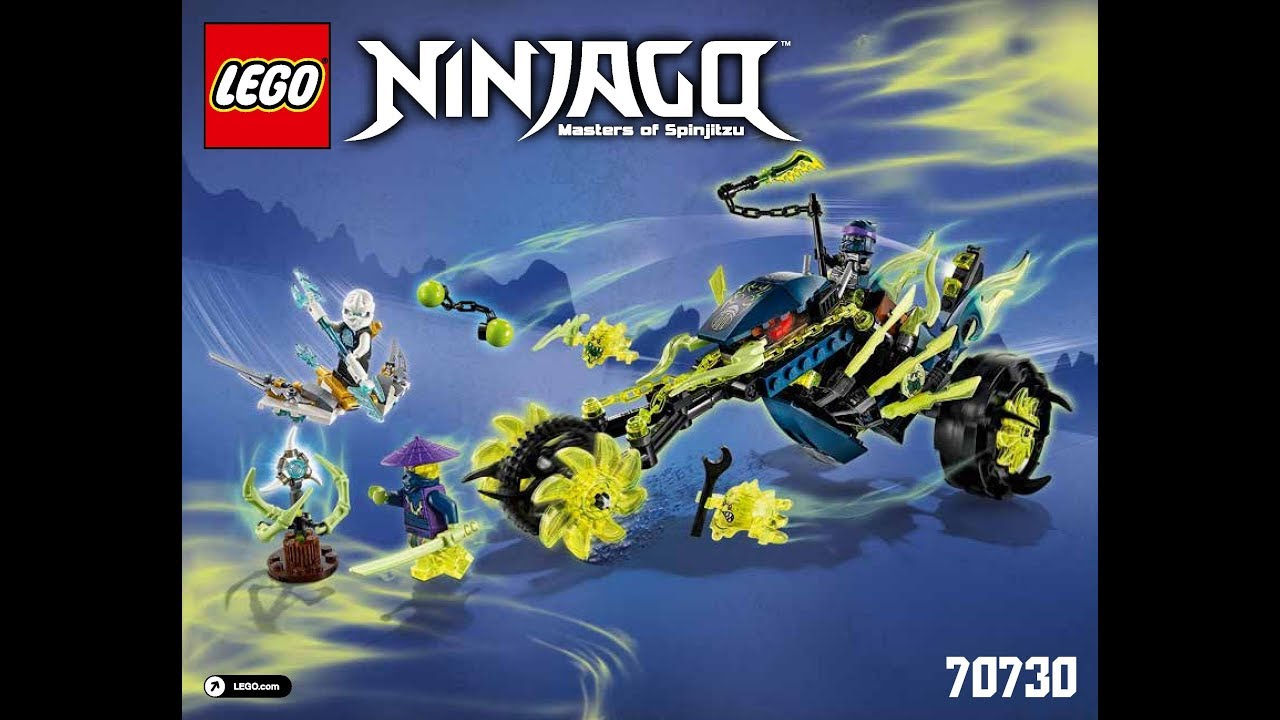LEGO Ninjago Chain Cycle Ambush 70730 Instructions Book DIY