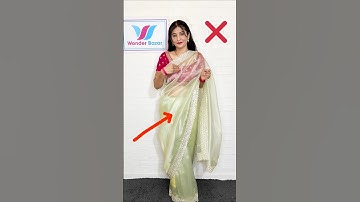 tissue saree hack #rekhamishra #saree #drape #sareewearing