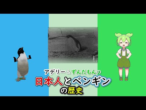 【世界ペンギンの日記念】日本人とペンギンの歴史【アデリー＆ずんだもん】