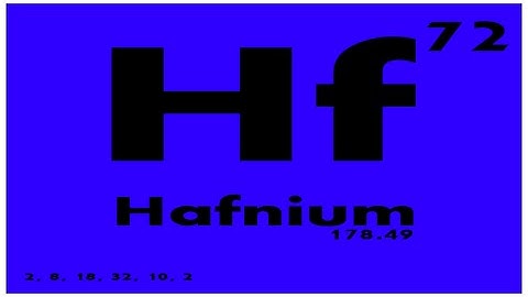 STUDY GUIDE: 72 Hafnium | Periodic Table of Elements