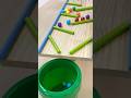 Marble Run ASMR ☆ HABA Wave Slope&DIY Rattling Slope,Concrete Pipe Case 110 #shorts #marblerun #asmr