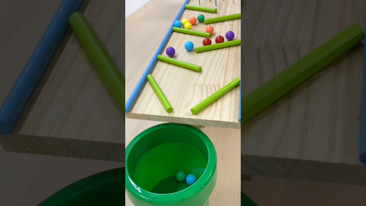 Marble Run ASMR ☆ HABA Wave Slope&DIY Rattling Slope,Concrete Pipe Case 110 #shorts #marblerun #asmr