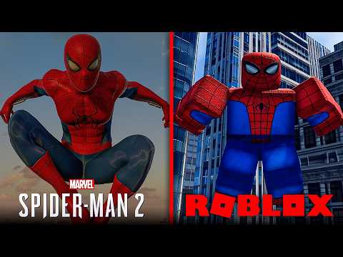Spider-Man 2 vs Roblox Web Rush | Detailed Spider-Man Comparison