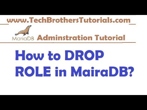 How to Drop Role in MariaDB - MariaDB Admin Tutorial