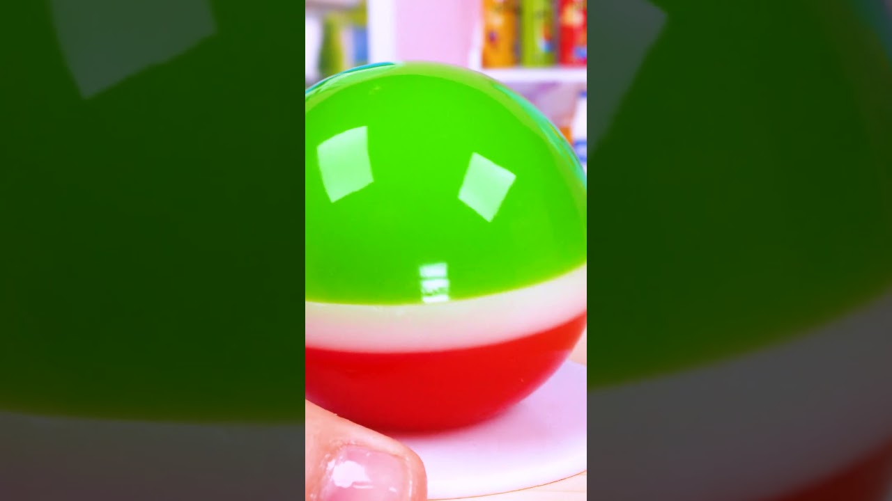 Fresh Mini Jelly Watermelon Ball Recipe🍉 Satisfying ASMR | Mini Cake #shorts #asmr #miniature #mini
