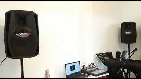 dB Technologies CROMO ACTIVE PA SPEAKERS SOUNDCRAFT SIGNATURE 12 MIXER Sound Test 1