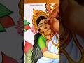 Maa Saraswati painting #youtubeshorts #durga #shorts