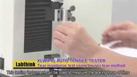 ASTM D1938 Trouser Tear Method for Tear Resistance Test  - Labthink