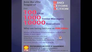 PIM MBA 2016 NEW INTAKE NOW OPEN
