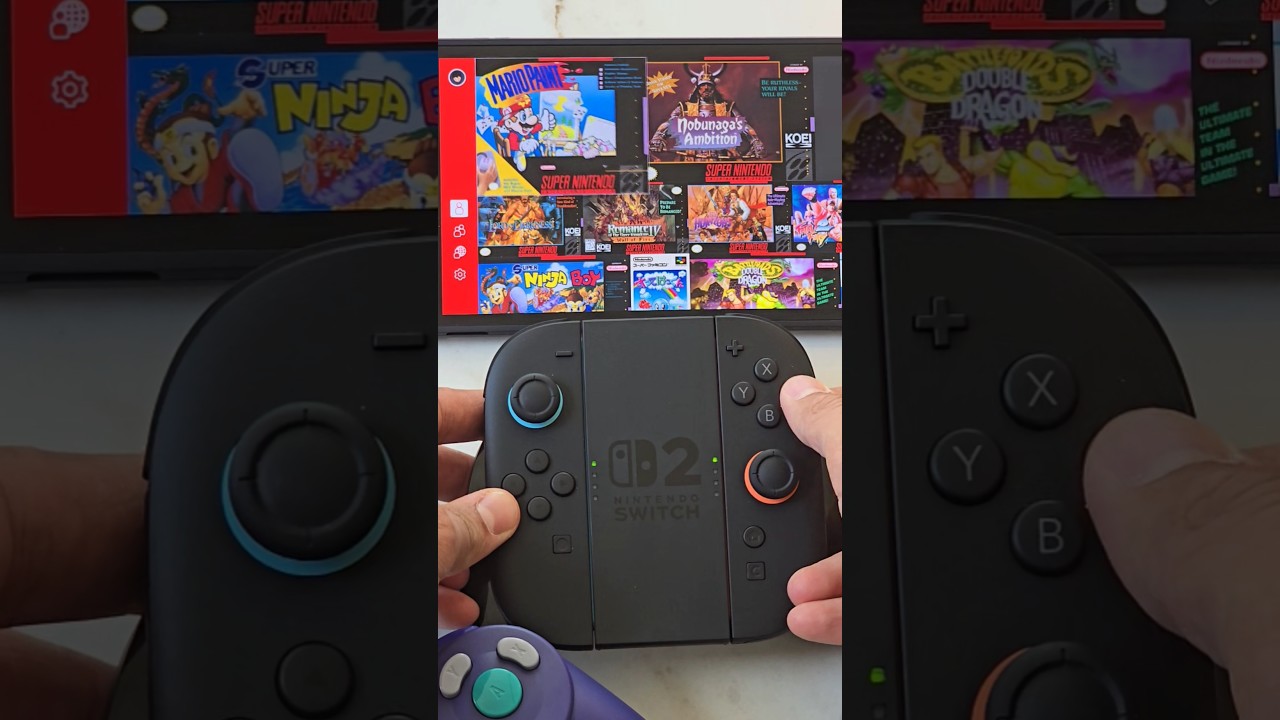 Mario Paint on the Switch 2 with mouse control 