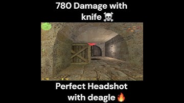 Perfect Headshot with deagle🔥(780 damage with knife💀)