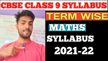 Class 9th Maths CBSE Reduced Syllabus 2021-22 Term-1&2 wise syllabus