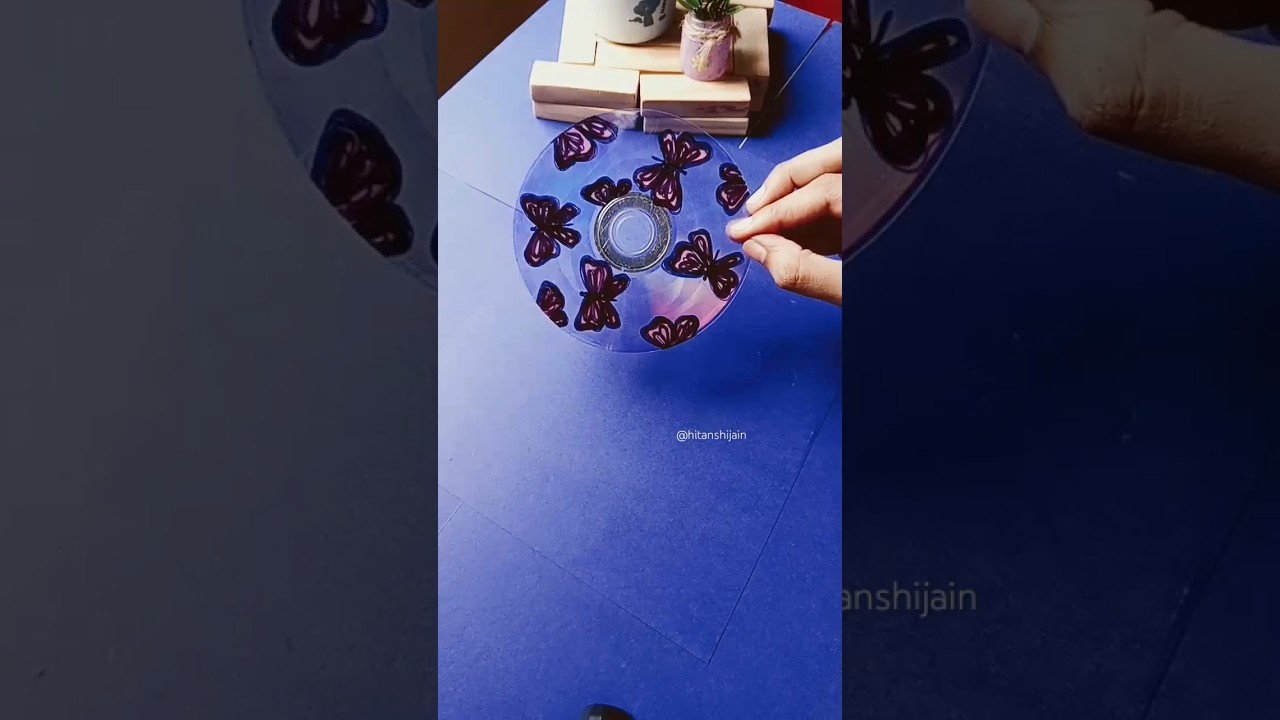 Aesthetic CD painting🦋✨