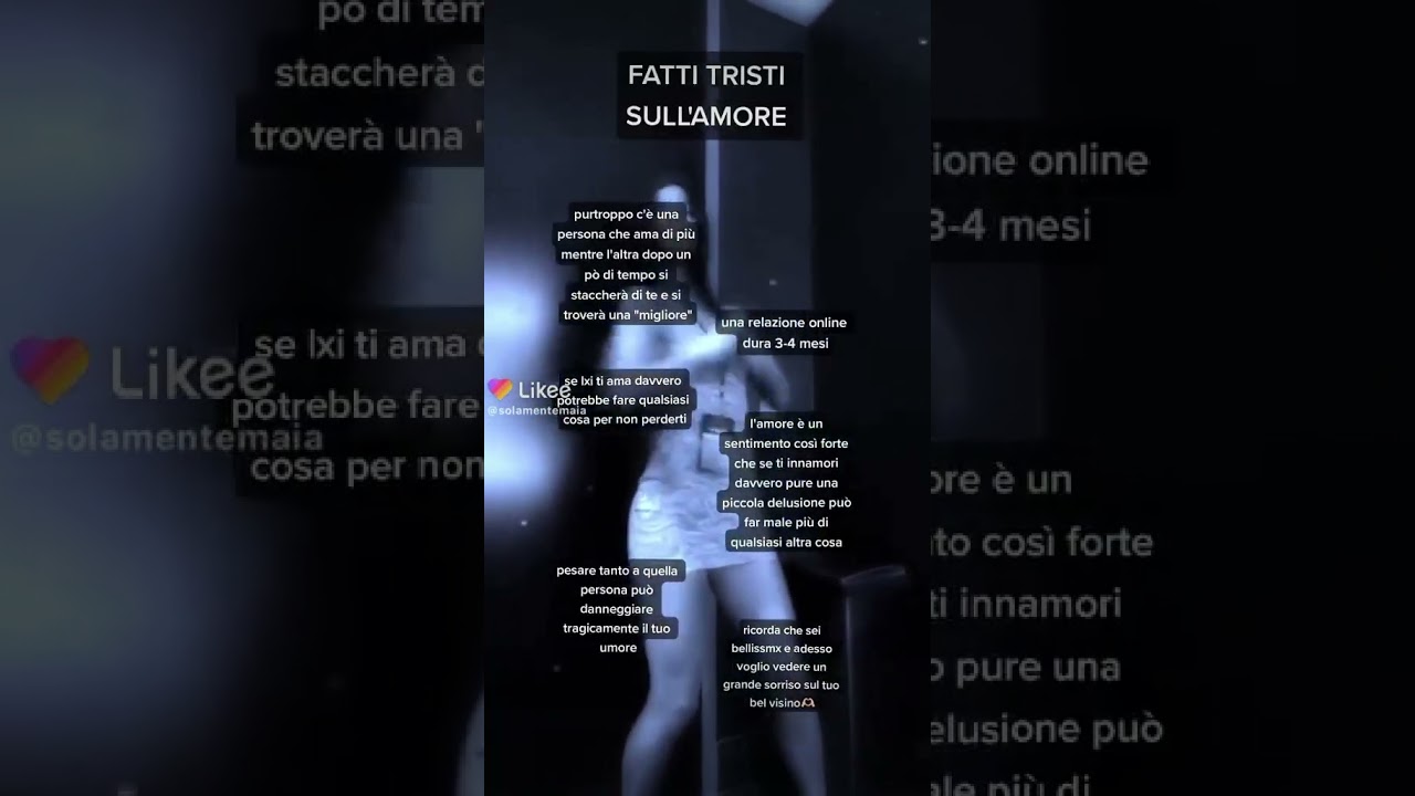 FATTI TRISTI SULL’AMORE 