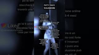 FATTI TRISTI SULL’AMORE #shorts #tiktok #viral