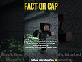Fact or Cap: Minecraft's Disc 11 Has a Hidden Message? 👀 #shorts #minecraft #minecraftfacts