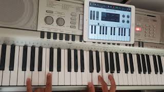 Cadena de coros congregacionales como tocar en el piano.cadena de coritos tutorial piano. chords