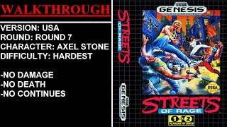 Streets of Rage [USA] (Sega Genesis) - (Round 7 - Freight Elevator | Hardest Difficulty)
