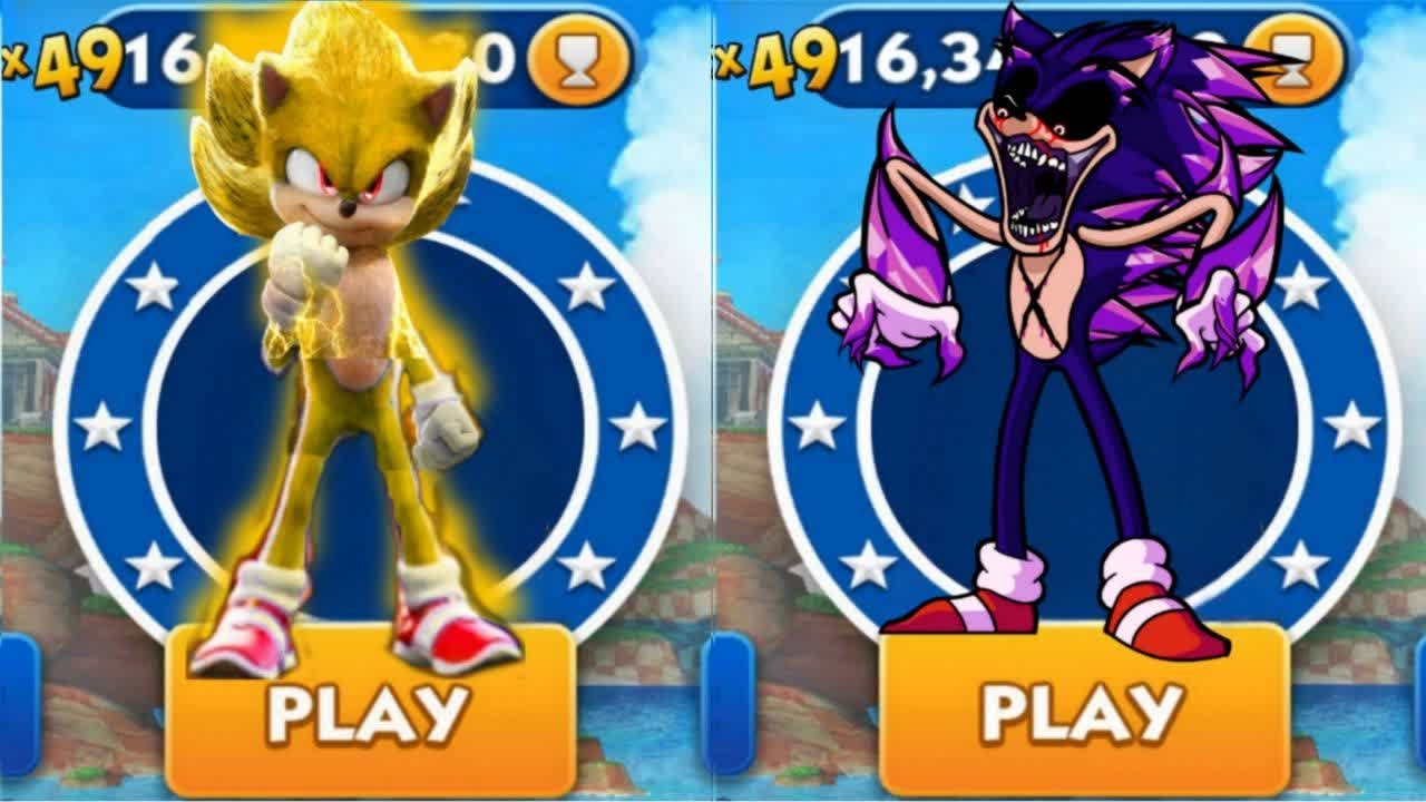 Sonic Dash - Super Sonic VS Ugly Sonic _ Movie Sonic vs All Bosses Zazz ...