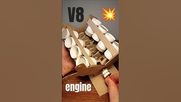 V8 Paper Engine Model
