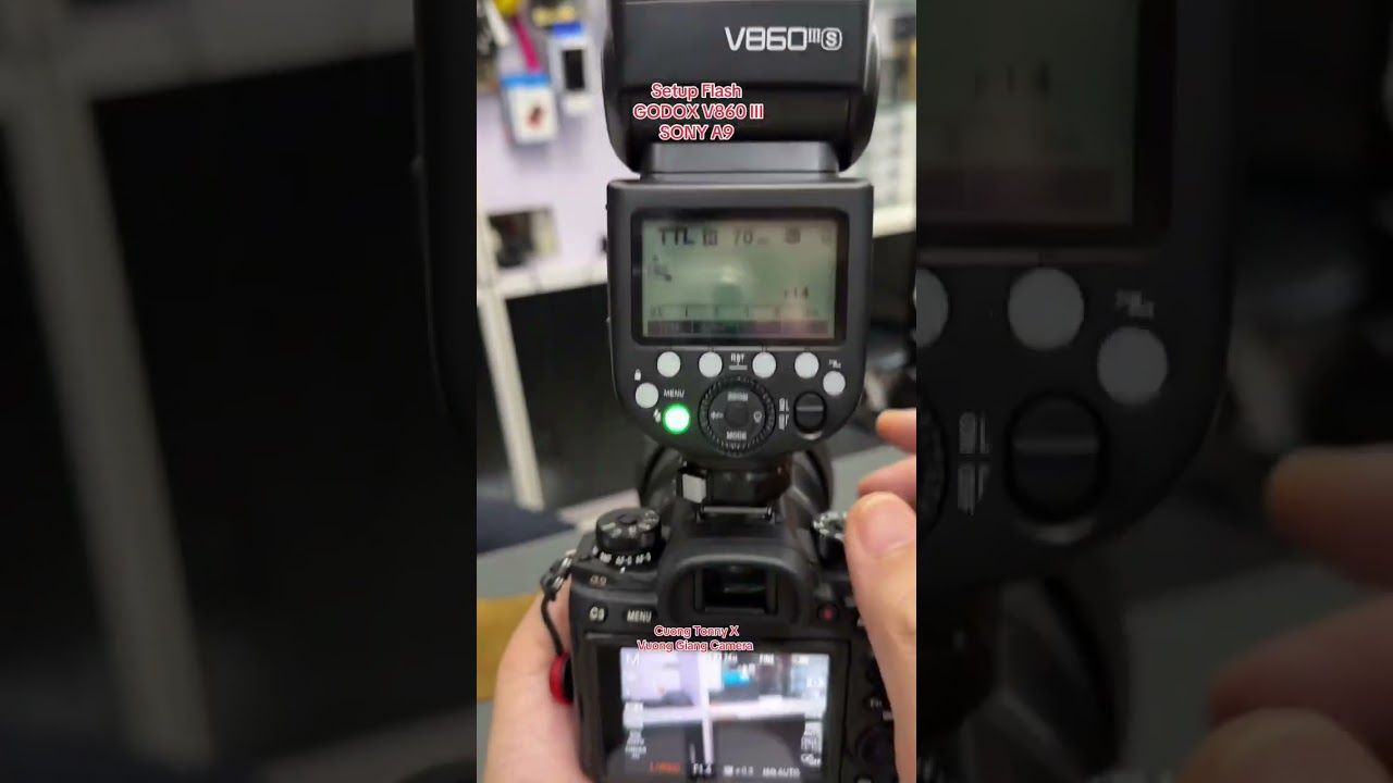 Setup Flash GODOX V860 III SONY A9