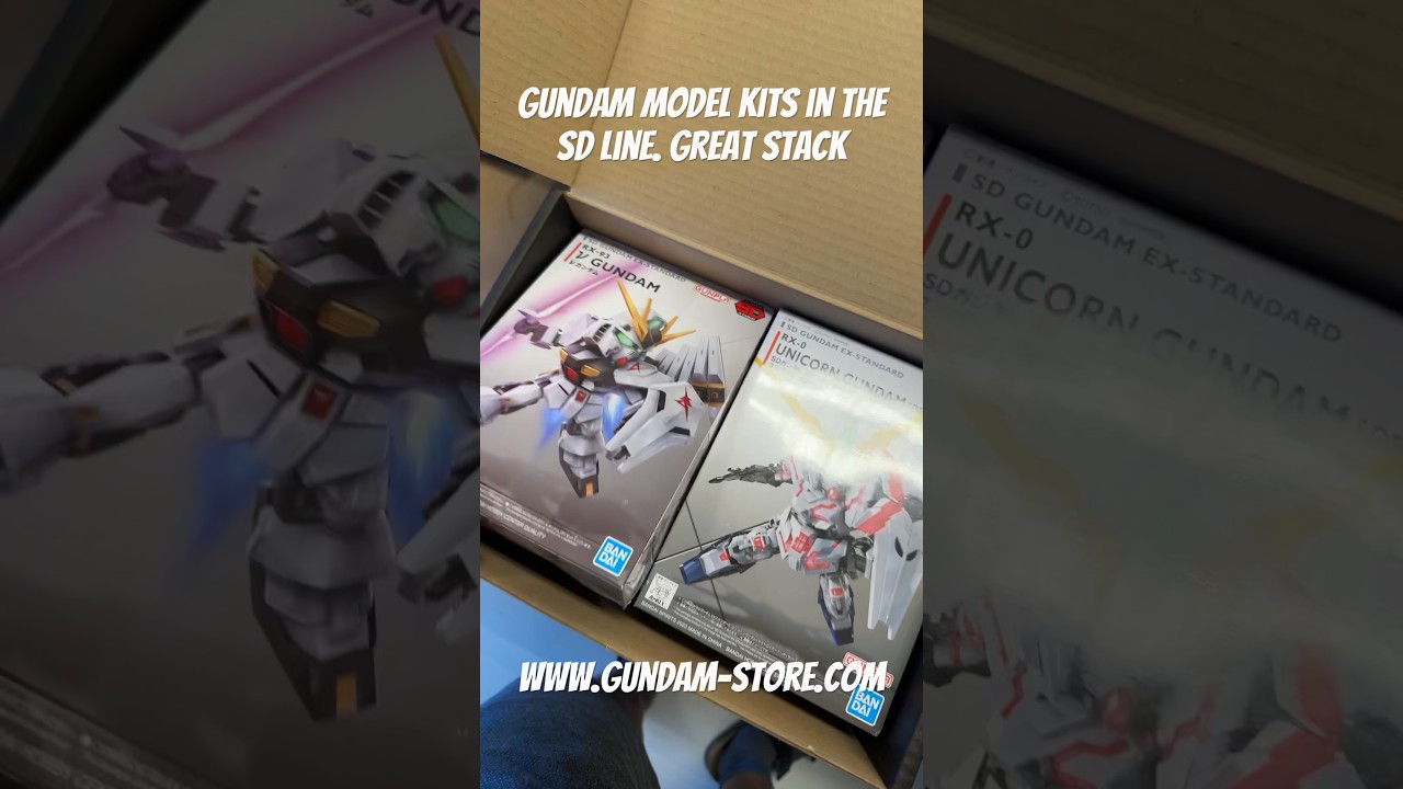 Gundam Model kits in the SD Line. Great stack 