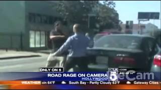 VIDEO   Huge Road Rage Fight on Highland Ave   Los Angeles   Hollywood