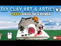 How to Make a Cute Clay Igloo &amp; Panda 🐼❄️ | Easy DIY Miniature Tutorial nice video slime!