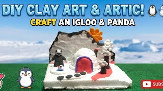 How to Make a Cute Clay Igloo &amp; Panda 🐼❄️ | Easy DIY Miniature Tutorial nice video slime!