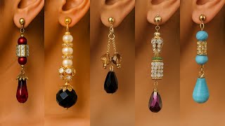 💎Top 5 Latest Crystal Earrings Designs 2025 | Party Wear & Wedding Jewelry Trends