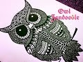 Zendoodle - Zentangle Inspired Owl ( Timelapse ) | Karthika Loves DIY