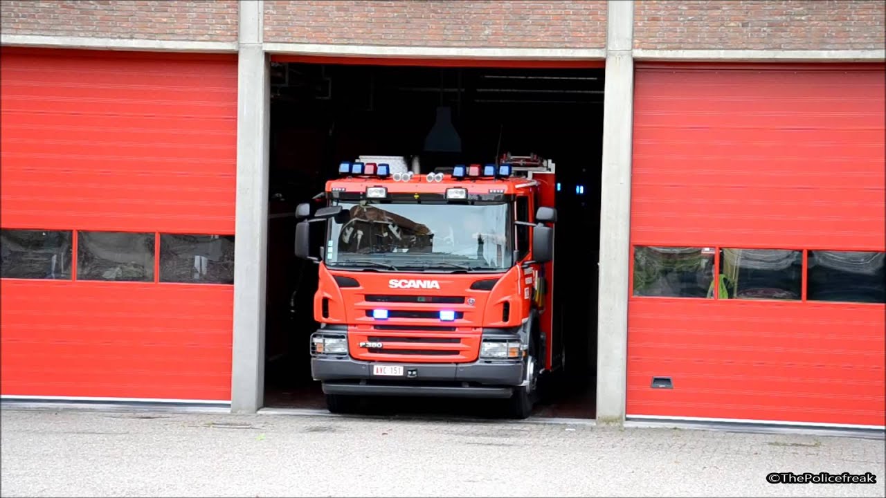 Autopomp -  Brandweer Overijse [+Melding]