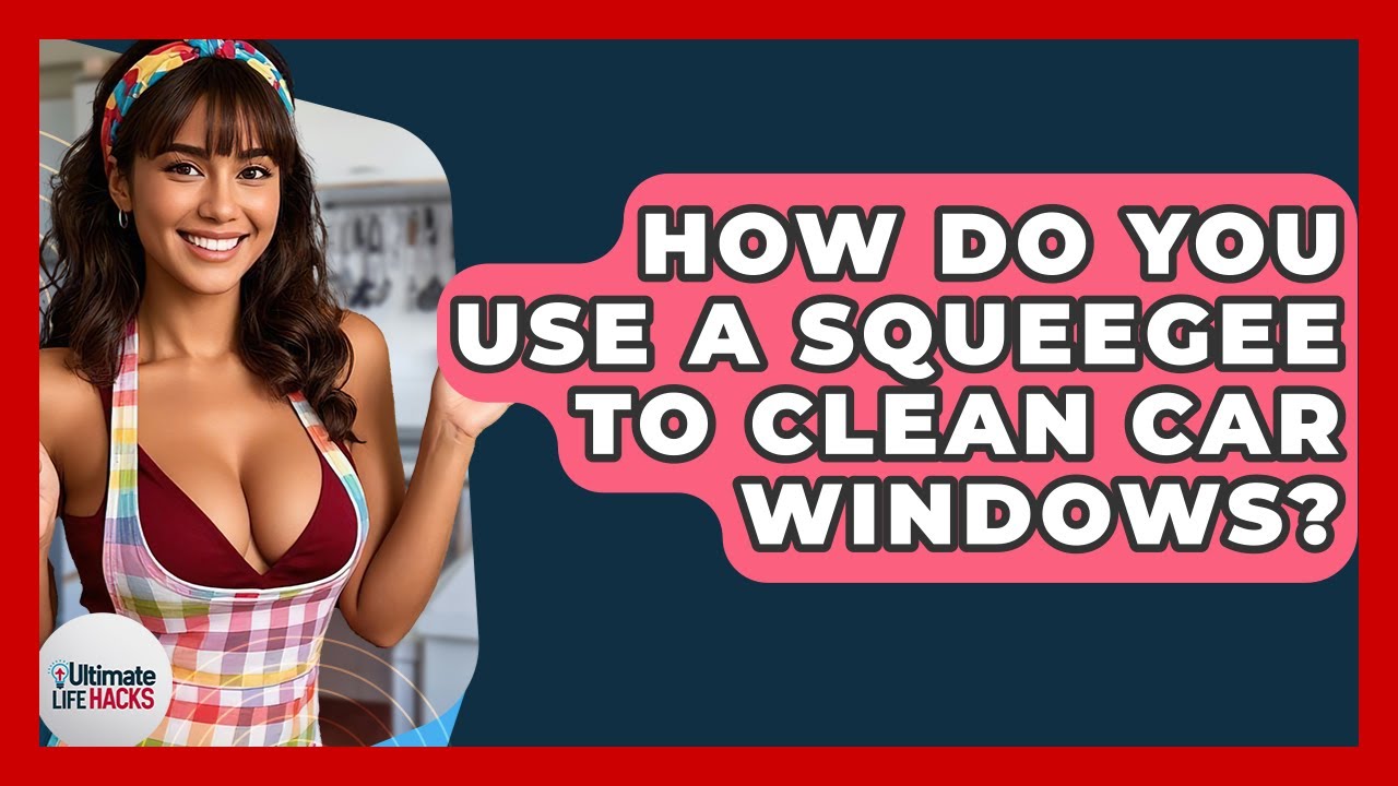 How Do You Use A Squeegee To Clean Car Windows? - Ultimate Life Hacks