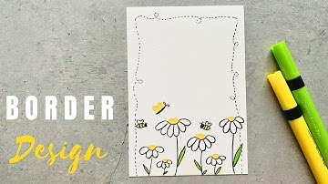 Amazing Border Design for School Project | Border Design on Paper | Border Design  #borderdesign