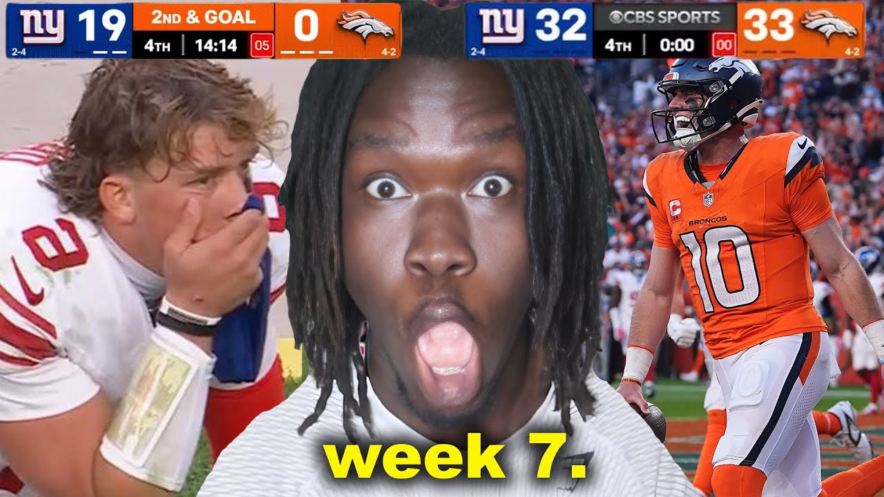NFL week 7 was a MOVIE. - YouTube